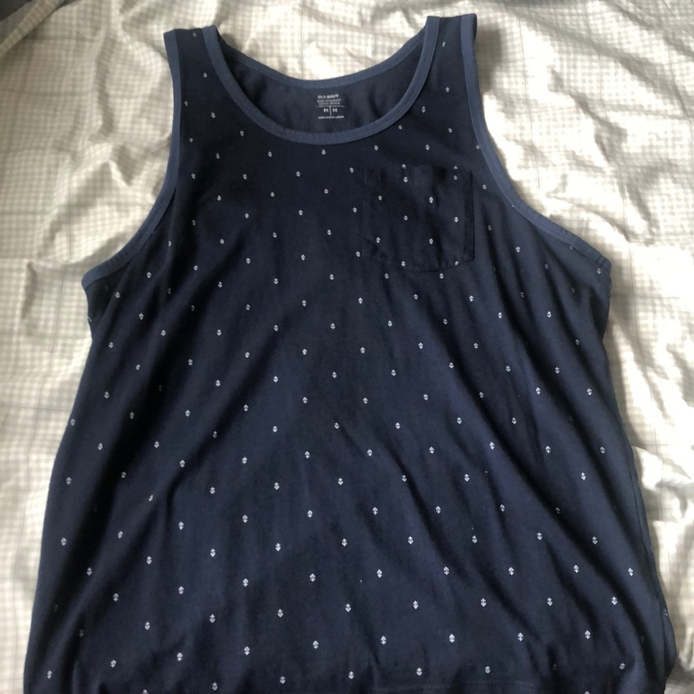 Blue, anchor tank